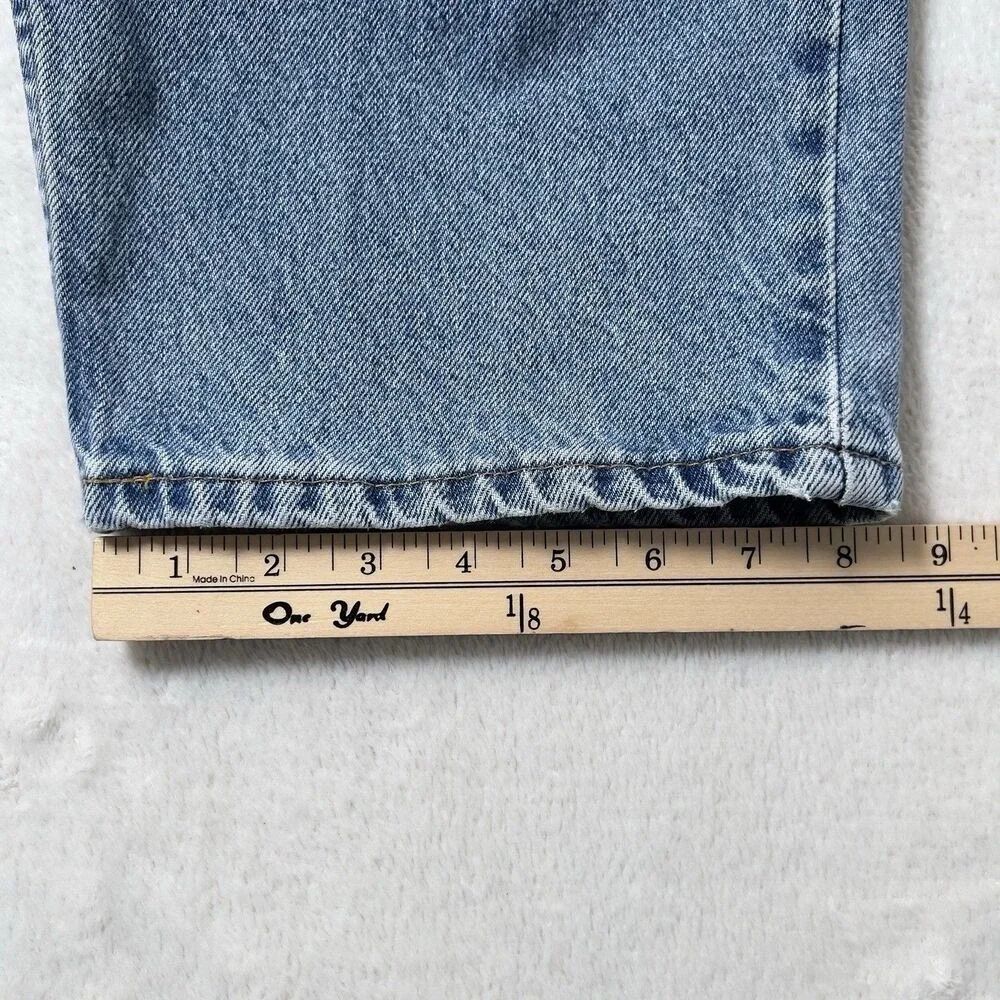 Vtg Tommy Hilfiger Jeans Mens Sz 38/30 Fits 34x29 Blue Baggy Tapered Y2K 90s